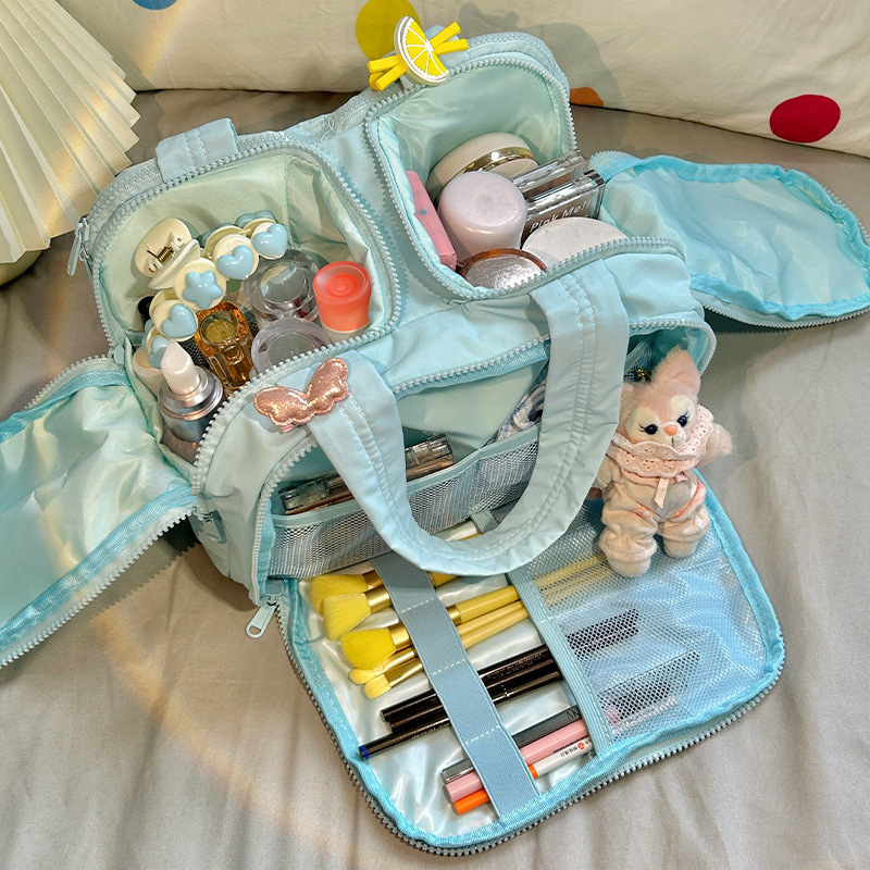Luxury Skincare Organizer - 新しい女性の化粧品バッグポータブル収納袋大容量の高級化粧バッグトラベルオーガナイザー必需品トイレタリーバッグ