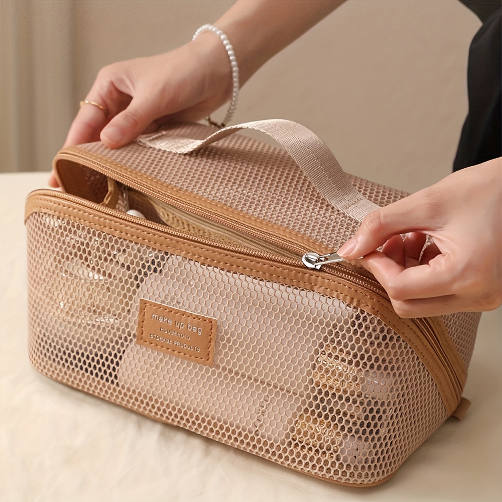 Luxury Skincare Organizer - 女性用メイクアップオーガナイザー、トイレタリーキットバッグ、メイクアップケース収納ポーチ、高級レディースボックス、コスメティックバッグ、旅行用ジッパー付きオーガナイザーバッグ