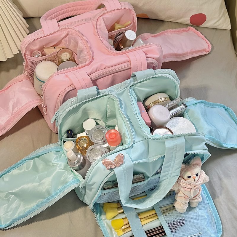 新しい女性の化粧品バッグポータブル収納袋大容量の高級化粧バッ - Luxury Skincare Organizer のレビューと価格