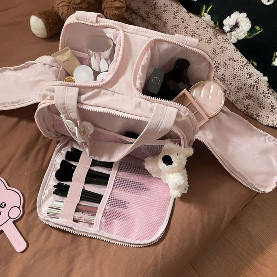新しい女性の化粧品バッグポータブル収納袋大容量の高級化粧バッ - Luxury Skincare Organizer のレビューと価格