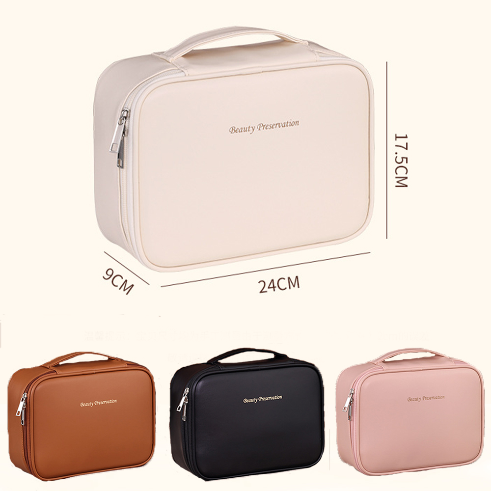 新しい女性の化粧品バッグポータブル収納バッグ大容量高級化粧バ - Luxury Skincare Organizer のレビューと価格