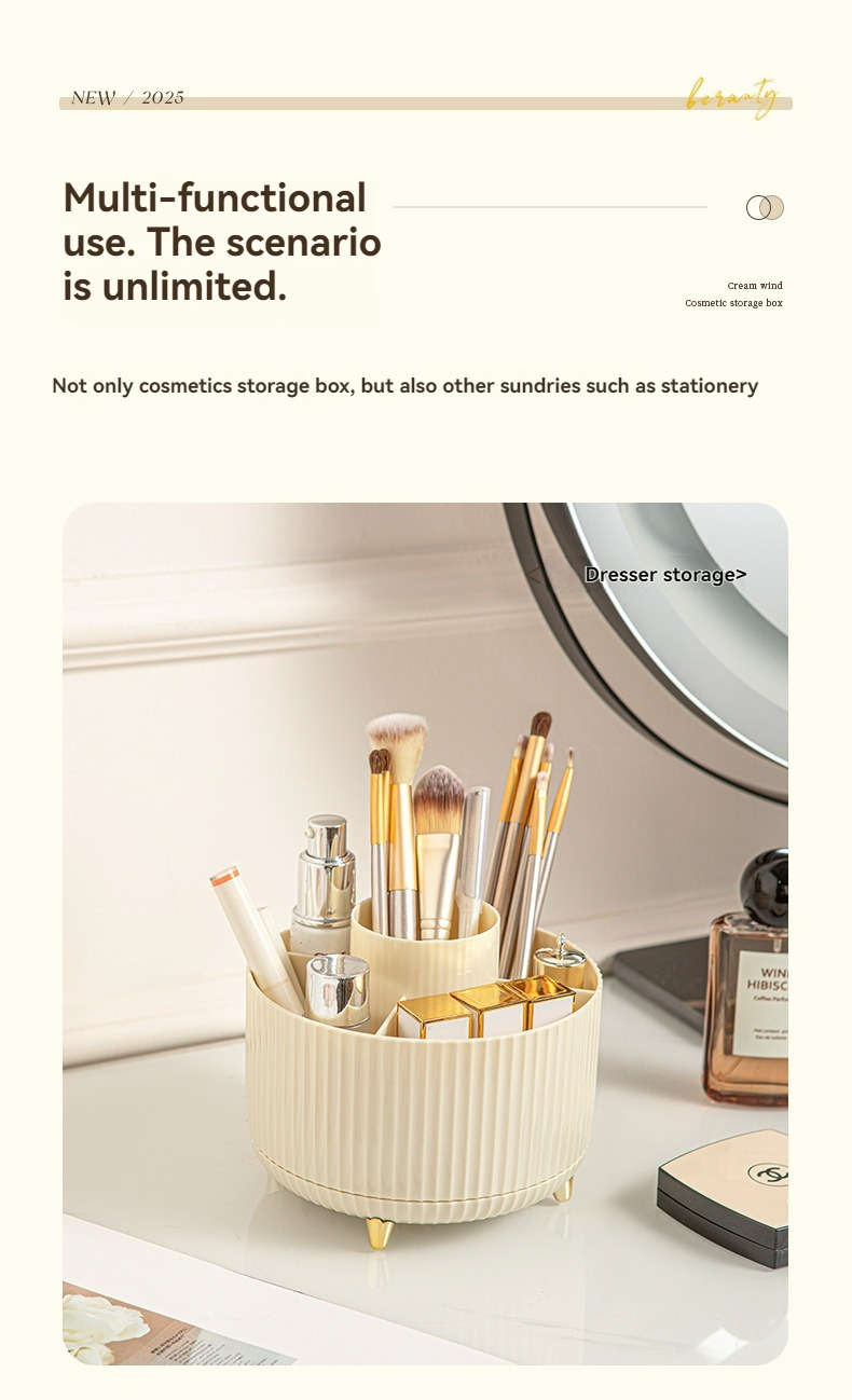 ライトラグジュアリーゴールドフィート360 °     回転 - Luxury Skincare Organizer のレビューと価格