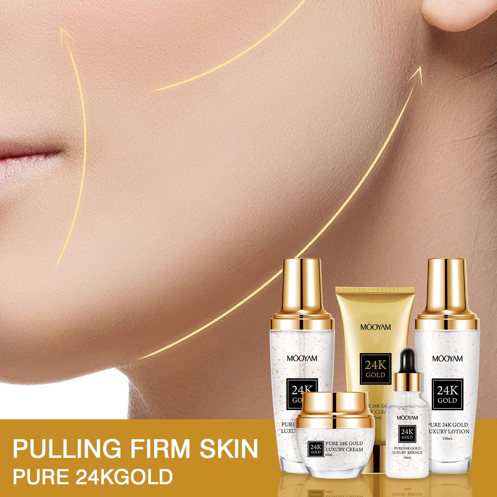 24Kゴールドラグジュアリー保湿アンチエイジングセット、小じ - Luxury Skincare Moisturizer のレビューと価格