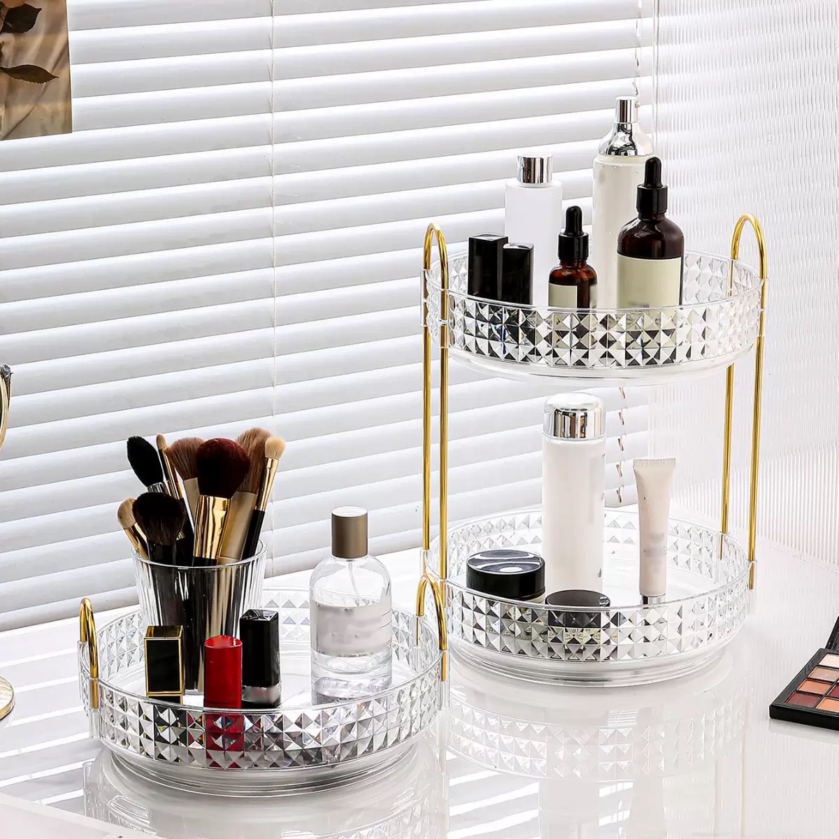 1個入り/高級化粧品収納ボックス デスクトップ回転式化粧台オ - Luxury Skincare & Spa Reviews のレビューと価格