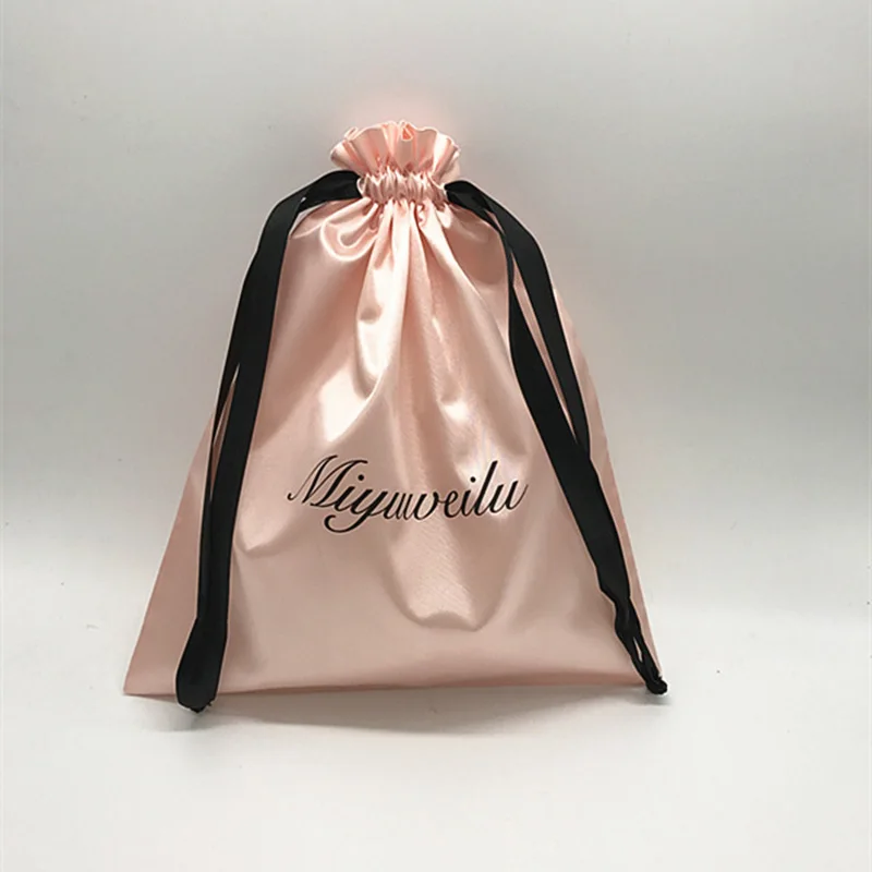 ロゴがプリントされたサテンの巾着袋,ジュエリーパッケージ用の - Luxury Skincare Samples のレビューと価格