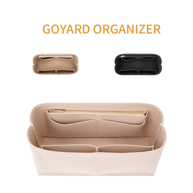フェルトインサートバッグ化粧品オーガナイザーインサートゴヤー - Luxury Skincare Organizer のレビューと価格