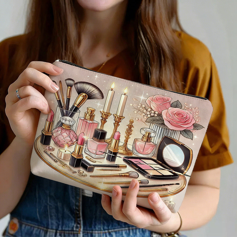 1個入り 新品 ヴィンテージ風 高級感あるプリント入りメイク - Luxury Skincare Organizer のレビューと価格